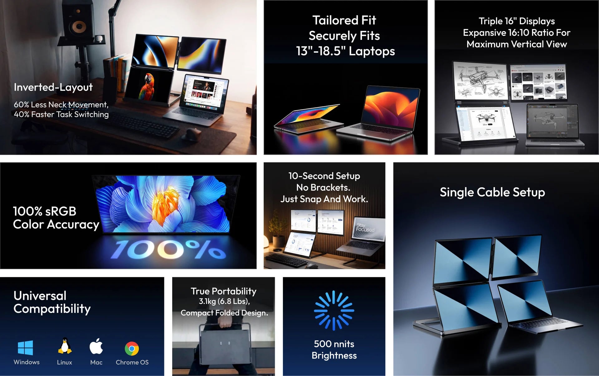 Fold 7 productivity, display, setup and compatibility features
